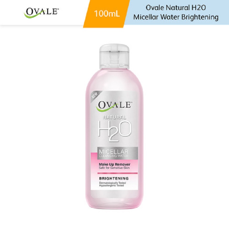 H2O Ovale Natural Micellar Water 100 ml | Micellar Water untuk Semua Jenis Kulit