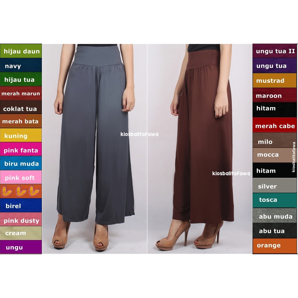  Kulot  Wanita fit to XXL Cullotes Pants Murah Celana  