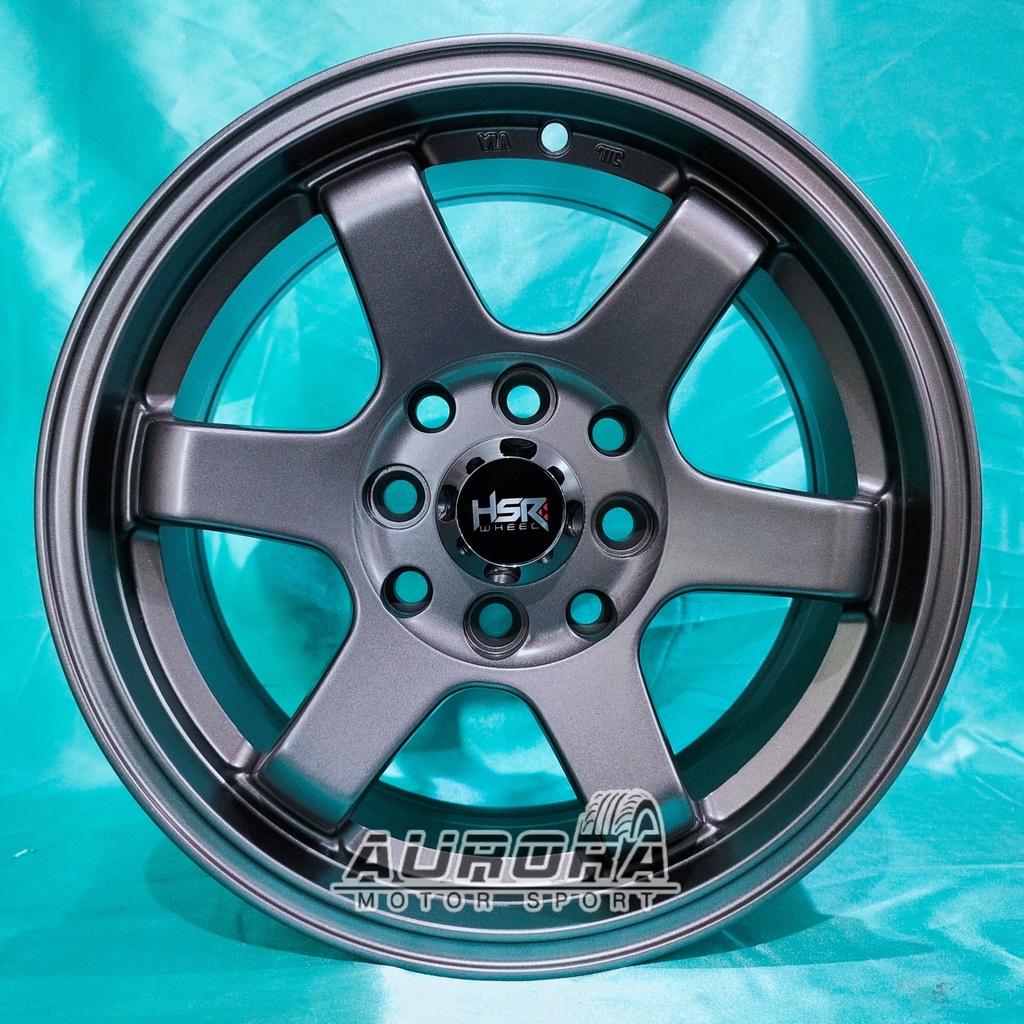 Velg mobil HSR Tokyo ring 14X6 hole 4X100-114,3 grey Pelek Pelek Racing R14 mobil Avanza Xenia Carry