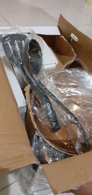 Oxone Ox777 Rosegold Cookware Set 12+1pcs Knife Set Panci Ox-777