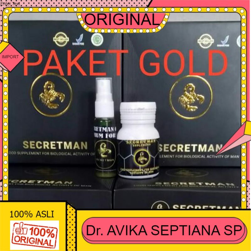 100% ASLI secretman paket gold