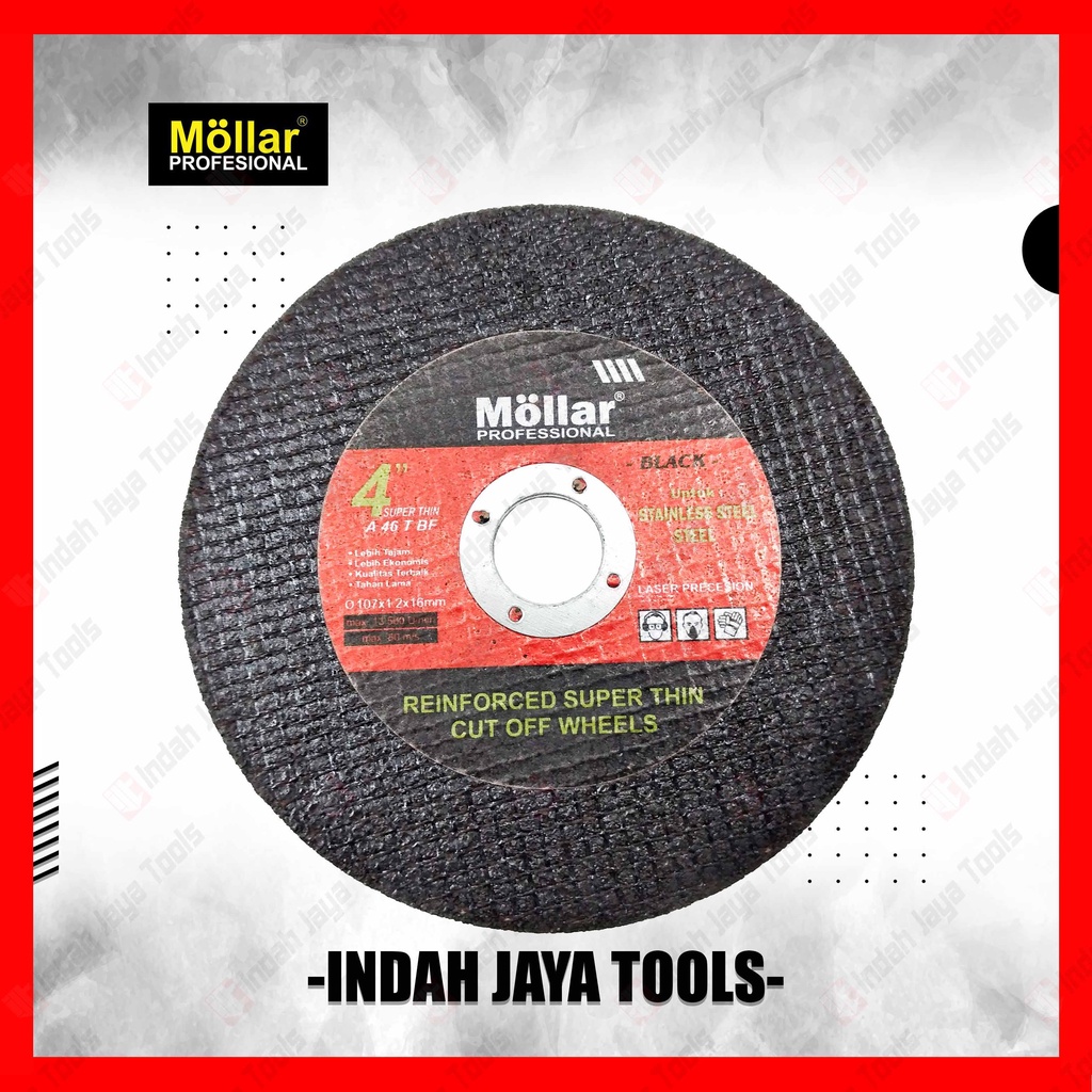 MOLLAR Batu Potong Besi 4&quot; x 1.2 mm - Cutting Wheel 4 Inch Gerinda