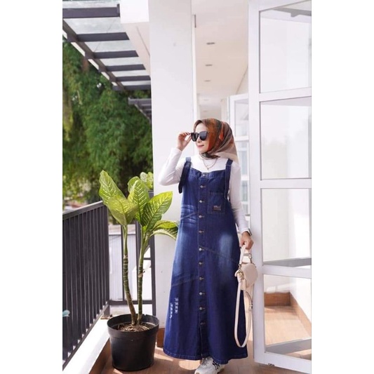 pakaian wanita overall jeans dress GYL AUTHENTIC 100% original