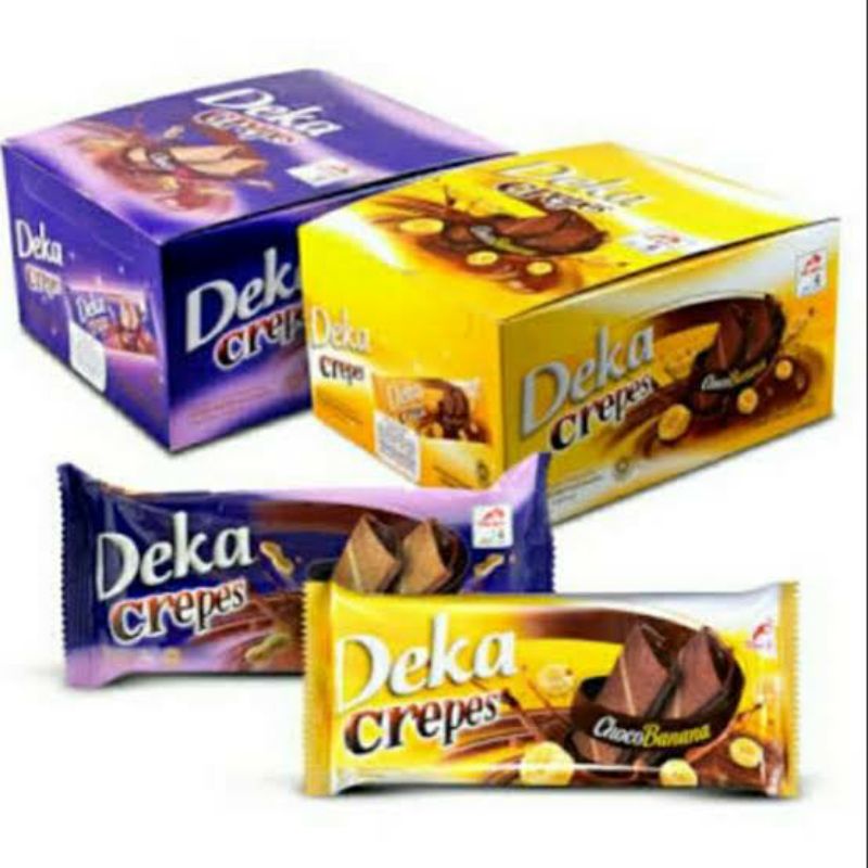 Deka crepes chocobanana dan choconut ( 12pcs x 14 gr)