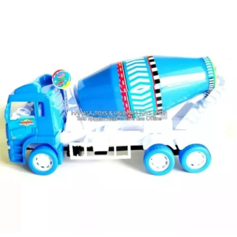 (BISA COD) PROMO Mainan Anak Truk Mobil Molen / Truk Molen / Truck Mixer / Mainan Mobil Mobilan Mura