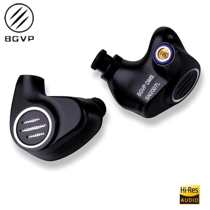 BGVP DMS HiFi Earphone 6BA + 1DD with mic - metal body