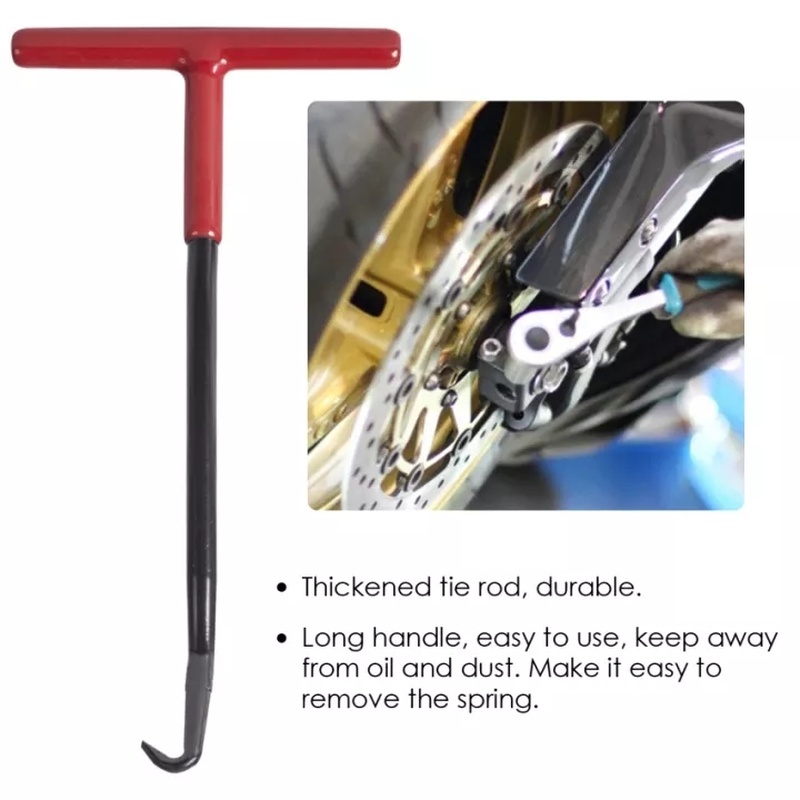 [1Pcs Spring Hook Universal Motorcycle Exhaust Pipe][Spring Hook T-Handle Exhaust Pipe]