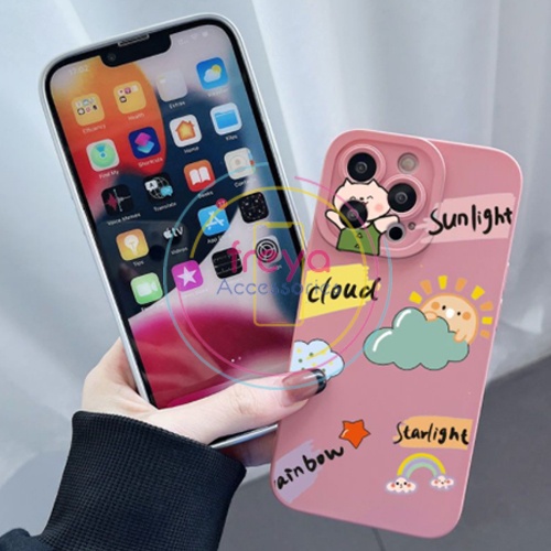 FJ367 SOFTCASE CASING MATTE CAMERA PROTECT BUNNY CUTENESS IP PHONE 11 13 PRO MAX