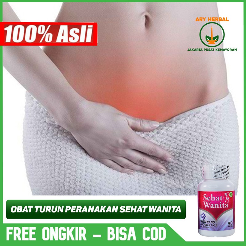 Obat Turun Peranakan Wanita, Turun Rahim Herbal - Sehat Wanita 50 Kapsul Original Bisa COD