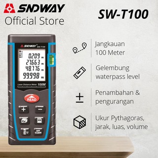 Modis.. SNDWAY Meteran Laser Digital Distance 40/60