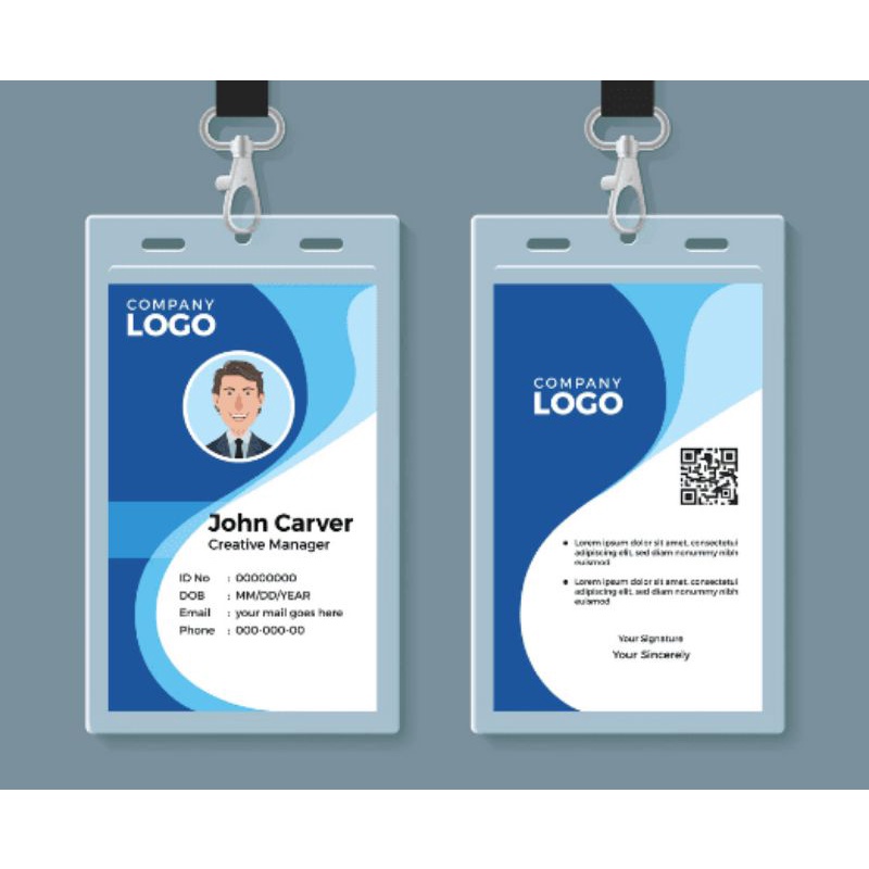 Cetak id card (PVC) FREE LANYARD, HOLDER