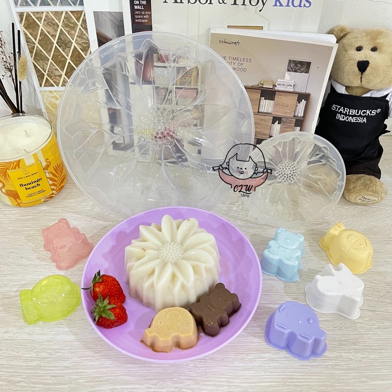 Cetakan Agar Cetakan Jelly Pudding Bunga Matahari Sunflower / Pudding Mould / Cetakan Kecil Besar / 