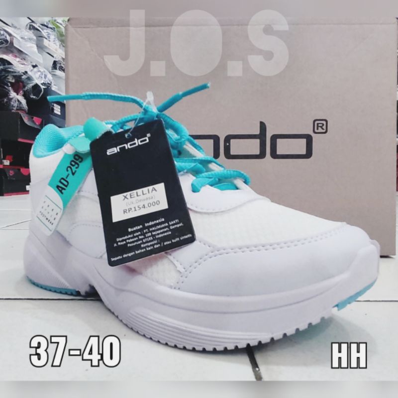 Sneakers Wanita Putih Motif Ando XELLIA Original