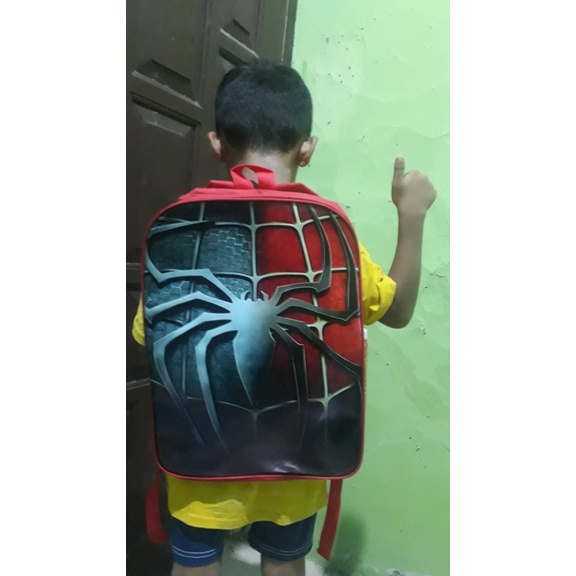Tas Ransel Anak Laki laki Karakter Spiderman Superhero Avengers Marvel Kekinian 2020 2021 Terbaru Sekolah SD TK SMP PAUD Murah Spider-man keren