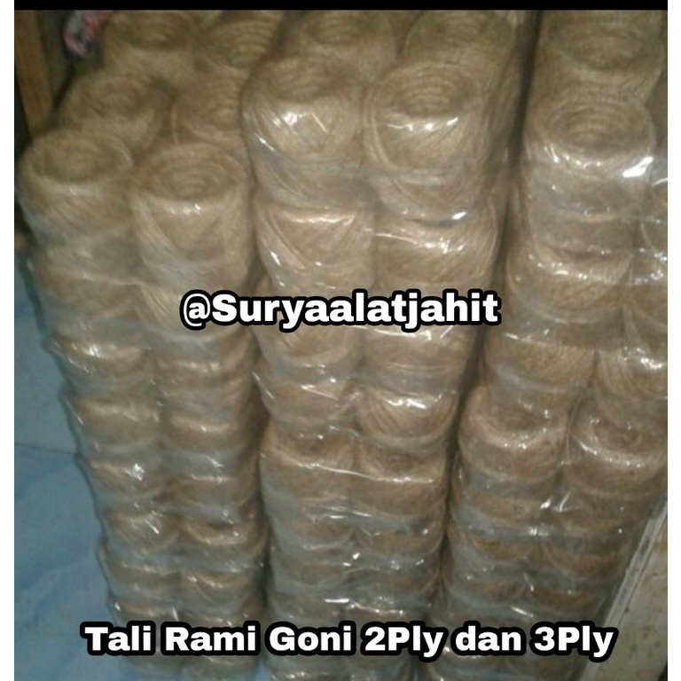 Tali Rami Hantag bahan goni 2ply dan 3ply =rp.7.800/1gulung