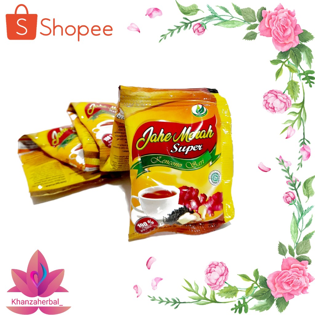 

Jahe Merah Super Kencono Sari per renceng isi 12sachet