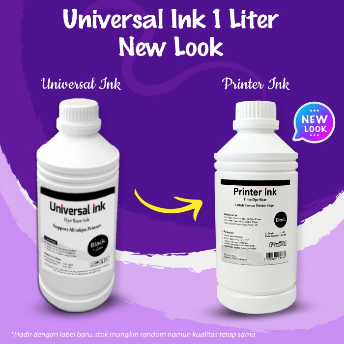 Tinta Printer Ink Dye Base Universal Ukuran 1 Liter Printer Cnon Epsn G670 G670 G3020 G1020 G3060 G2020 G7070 G6070 G6070 G4010 G3010 G2010 G1010 L110 L120 L121 L210 L220 L300 L310 L350 L355 L360 L365 L385 L485 L550 L555 L565 L1210 L1250 L1256 L3210 L3256