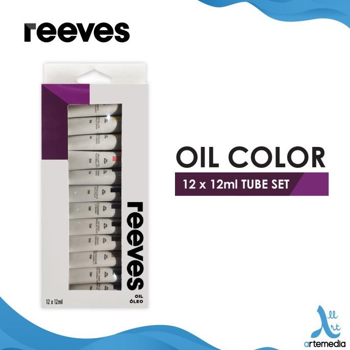 

Cat Minyak Reeves Oil Tube 12X12Ml Color Paint Set