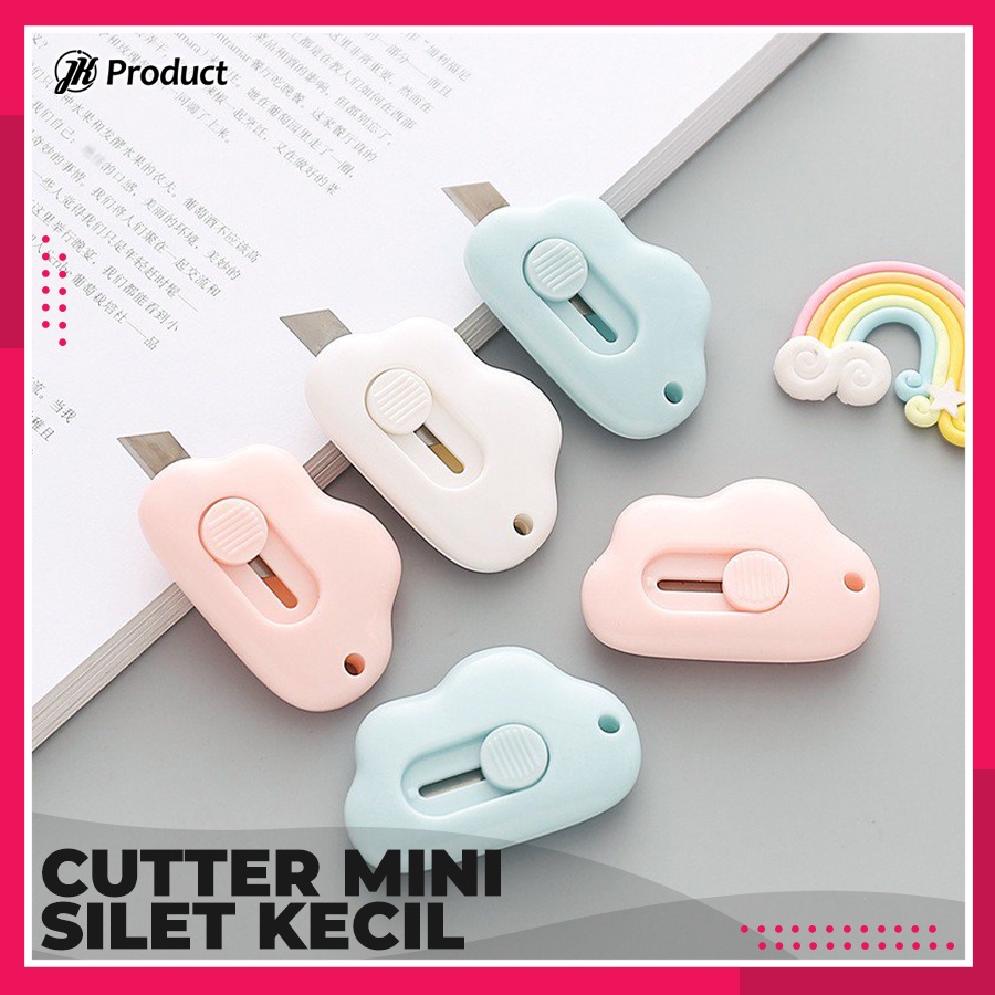 

Silet Kecil Gantungan Kunci Awan Mini Alat Potong Kertas Solasi Cutter Portable