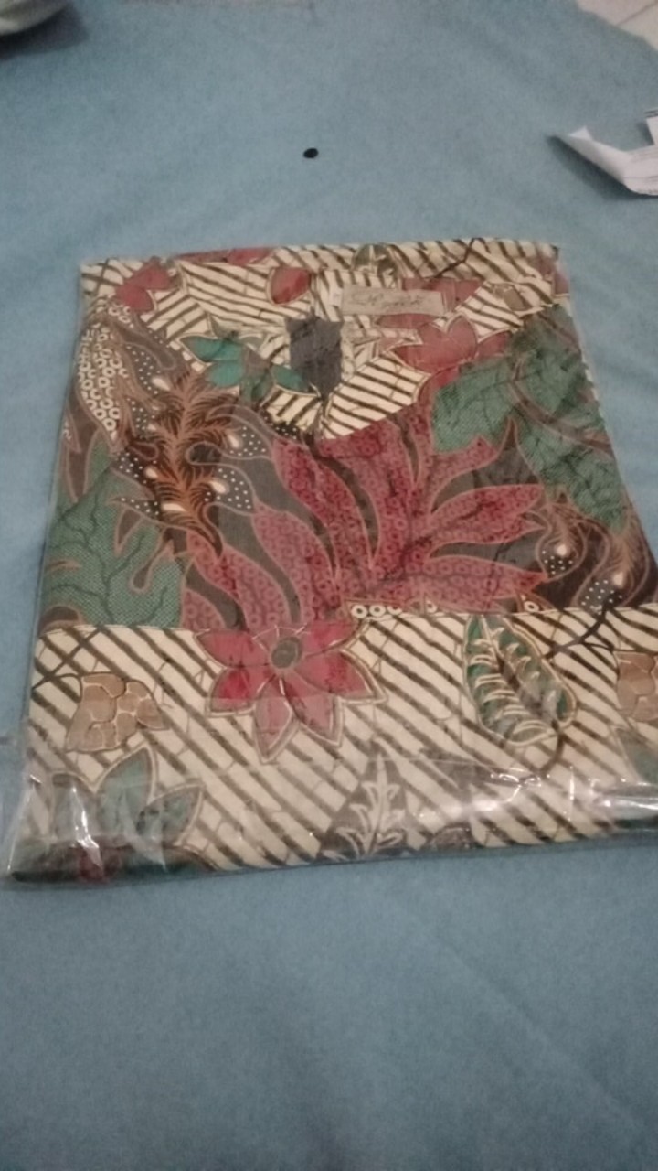 Tunik Turtleneck Anjani Tunic Batik Cantik Sogan Seragam Kantor Kerja Berkualitas Halus Modis Modern