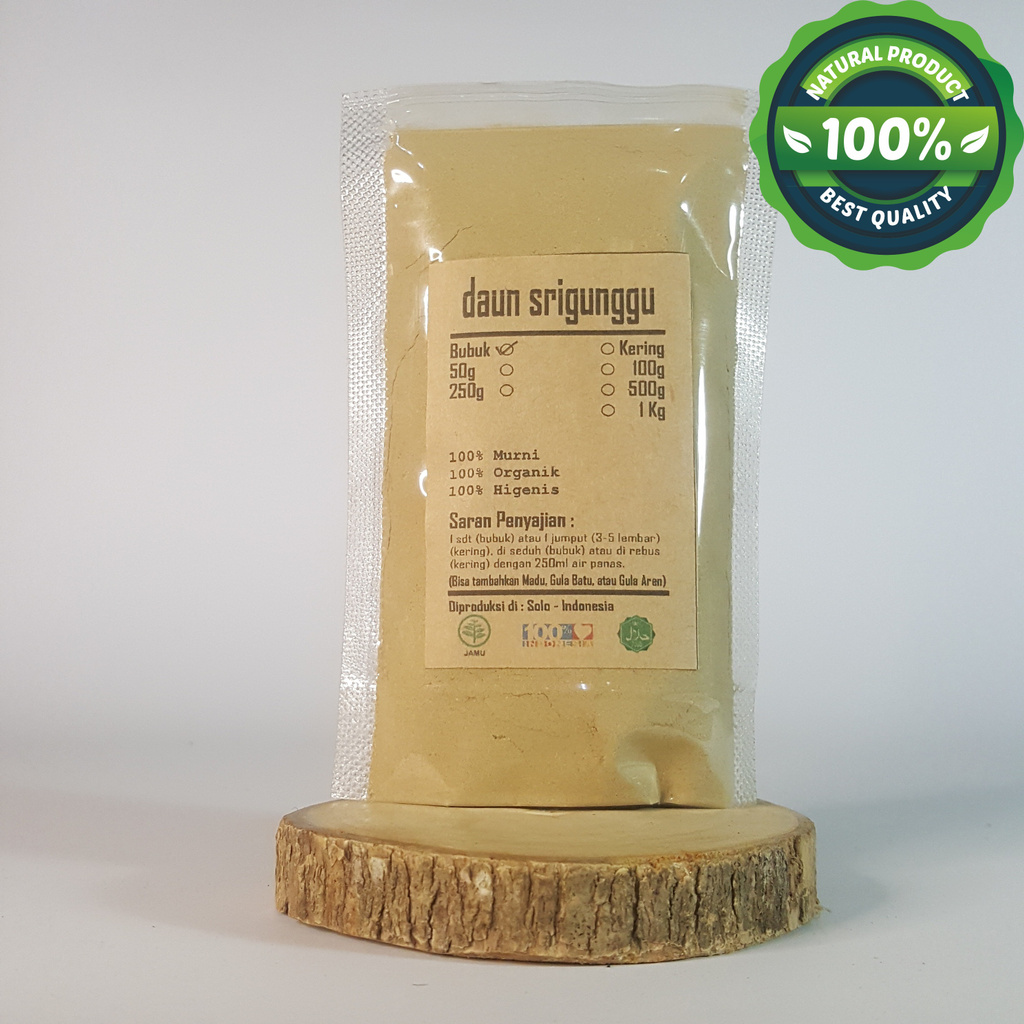 

DAUN SRIGUNGGU / SENGGUGU BUBUK 100 GRAM - Clerodendron Serratum