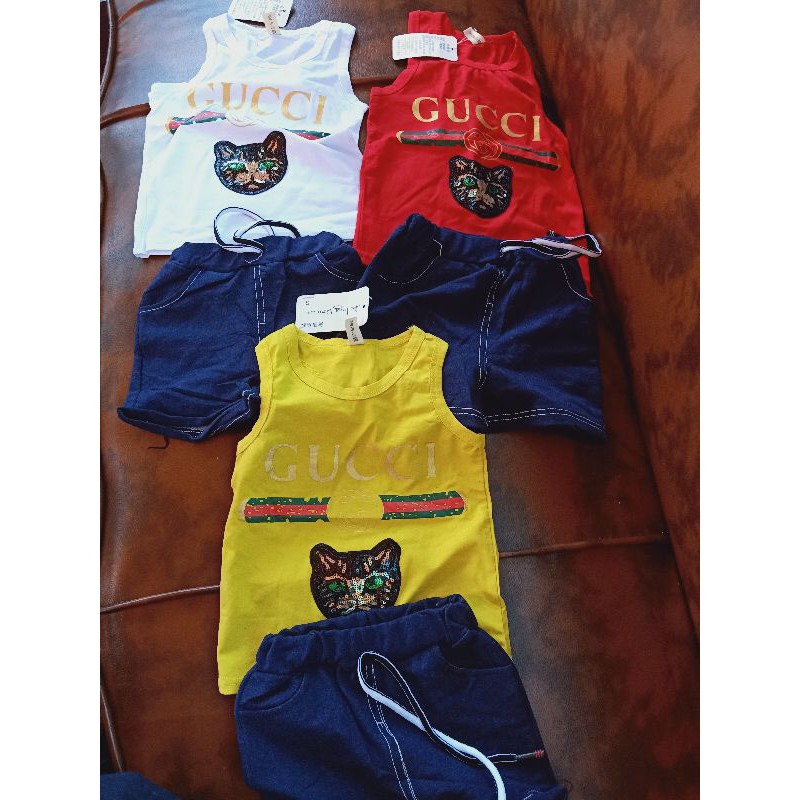 Setelan Celana Anak Gucci import 1-3tahun