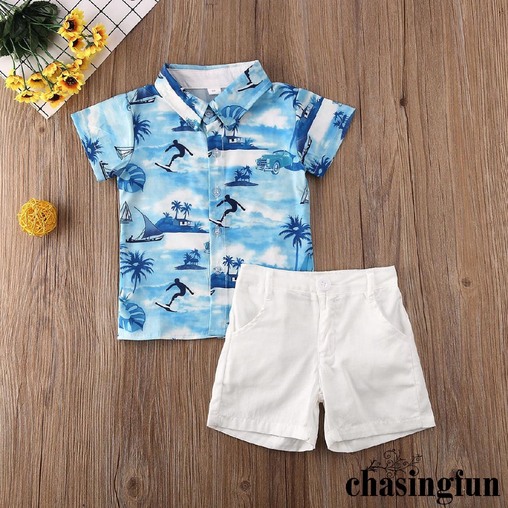 Baby Boy Clothes Short Sleeve Blue T 
