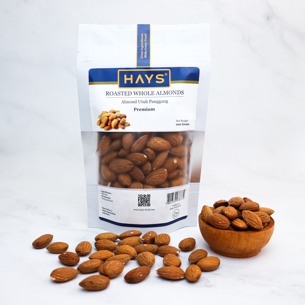 Almond Utuh Panggang / Roasted Whole Almond - HAYS
