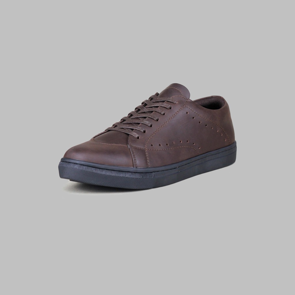 ARTAP - Sepatu Sneakers Kulit Asli - Alordi CH Brown Black Sole