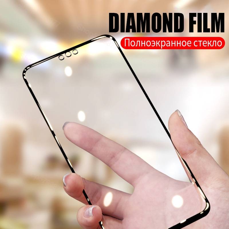 100D Protective Glass For Huawei Honor 8X 8A 8C 8S Tempered Screen Protector On Honor 9X 9A 9C 9S 9i 10i 20i 20S Play Glass Film