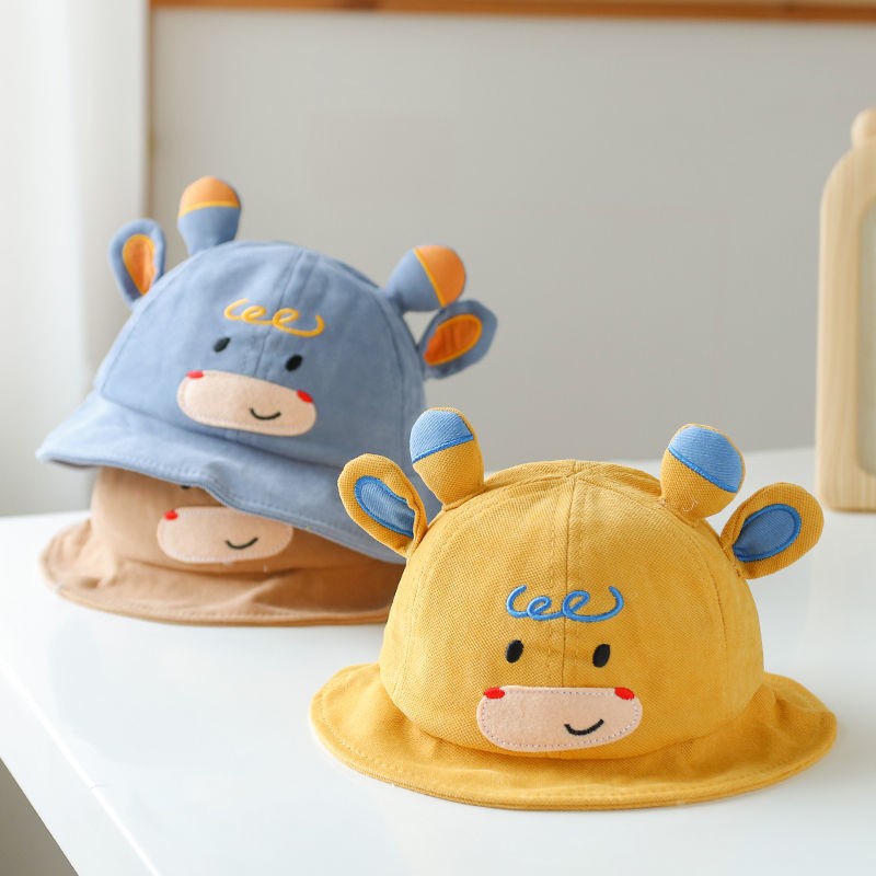 BUCKET PONY COW TANDUK 3D BUCKET TOPI ANAK HAT BABY FASHION ANAK UNISEX LUCU CNA