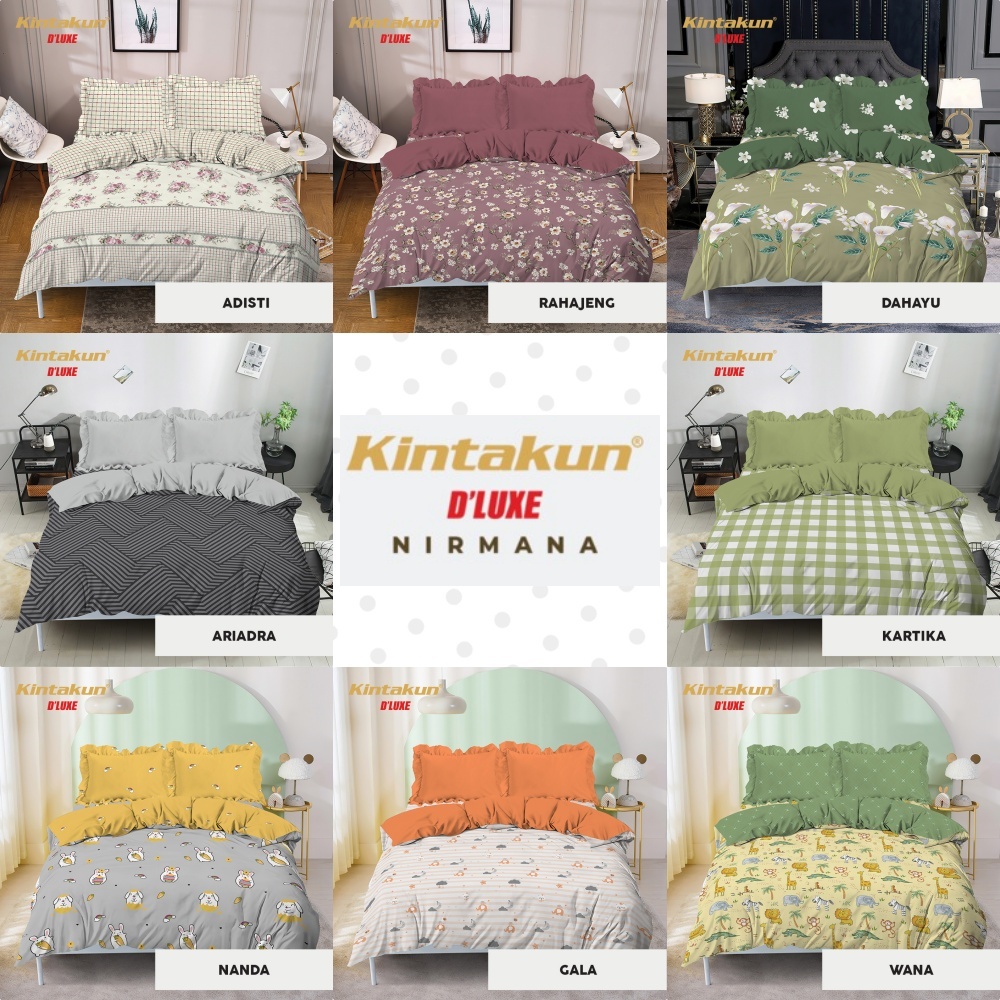 Kintakun Dluxe - Bed Cover SPREI RUMBAI Queen (160x200) Edisi Nirmana Terlaris pilihan