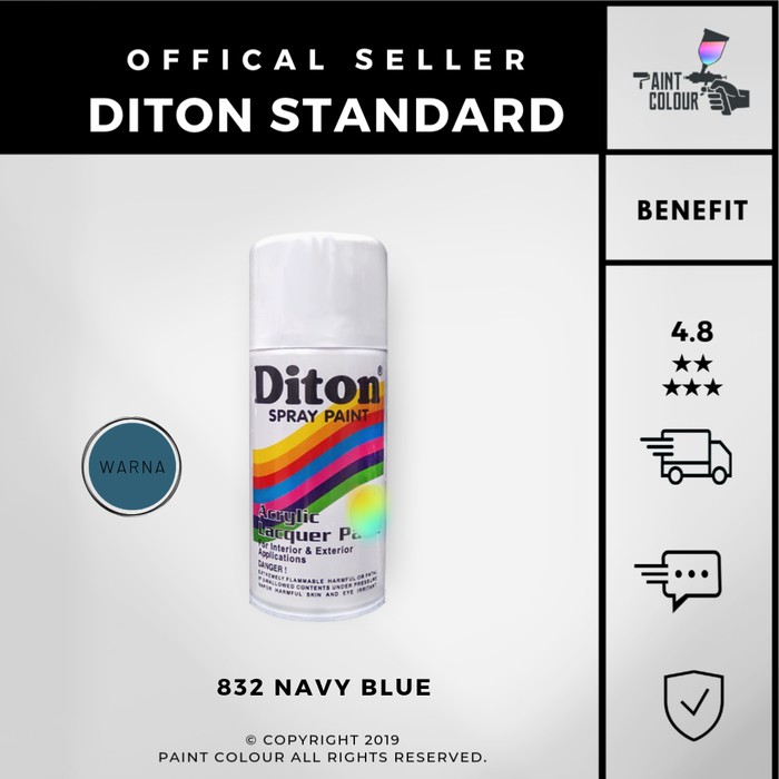 Diton 832 Navy Blue Cat Semprot/Pylox/Samurai Motor/Helm/Gundam