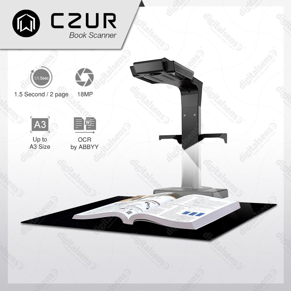 Scanner Buku - Czur ET18 PRO - A3 - 1, 5 Detik
