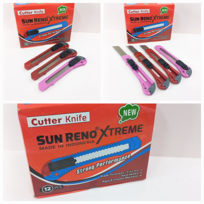 

Cutter Isi 12Pcs Cutter Sunreno Grosir