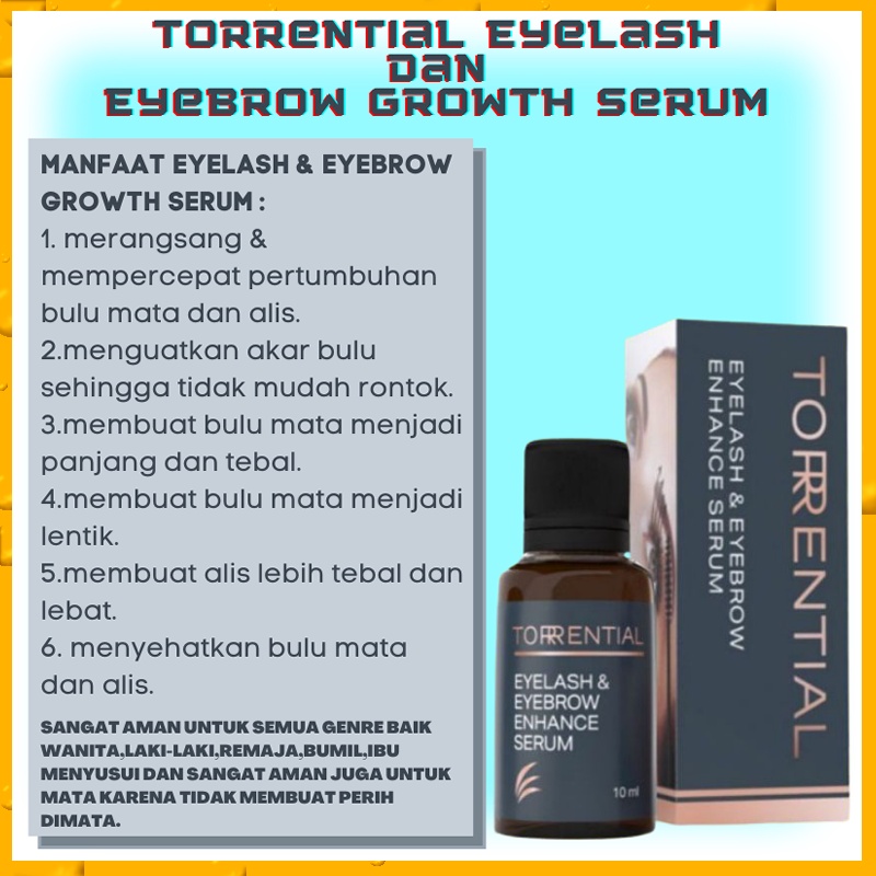 Torrential Eyelash &amp; Eyebrow Growth Serum  [Penumbuh Bulu Mata dan Alis]