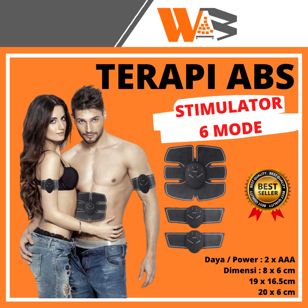 COD Alat Stimulator Terapi EMS Otot Six Pack ABS Abdominal Muscle Exercise Untuk Menghilangkan Lemak Badan dan Membantu Menurunkan Berat Badan