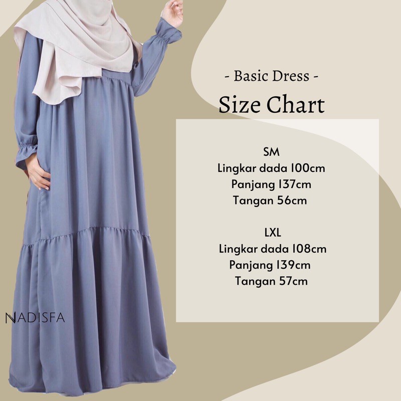 Basic Dress Adem dan Busui Friendly