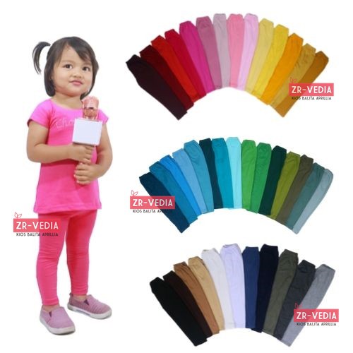 Legging Anak 1-2 Tahun / Celana Panjang Anak Perempuan Leging Kaos Ketat Cewek Pants Adem Murah kiosbalitaaprilia