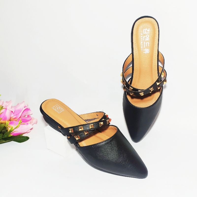 Sandal Mules Wanita - Mules Flat - Mules Shoes