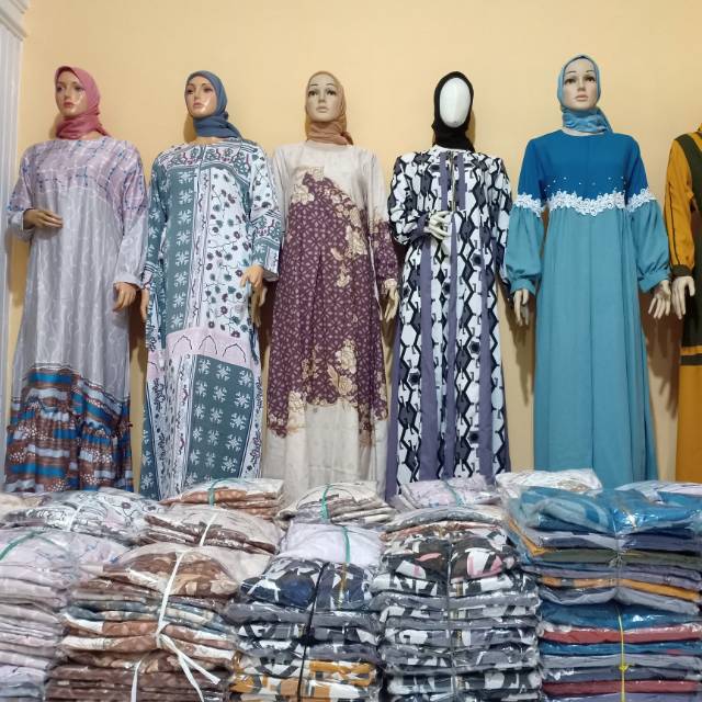 Jual Cuci Gudang Langsung Tangan Pertama Gamis Motif Etnik Bahan Import Shopee Indonesia 1189