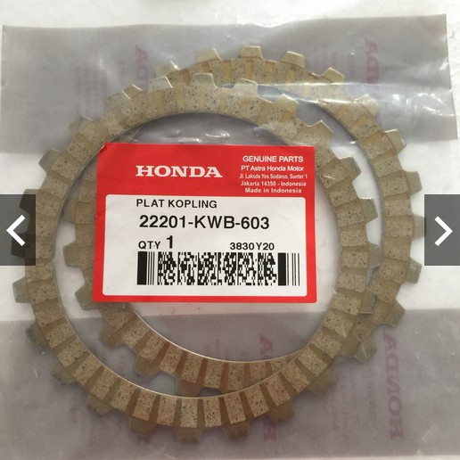 KAMPAS KOPLING 2PCS ABS REVO BLADE 110 Asli Honda 22201KWB603