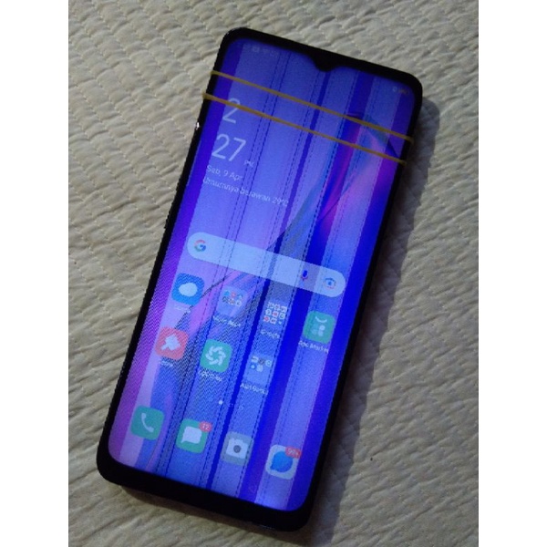 lcd oppo a5 a9 a31 bekas bergaris baca deskripsi