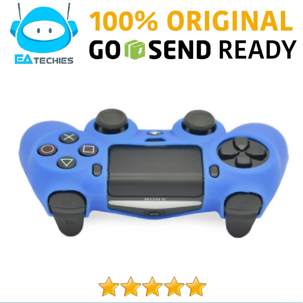 Silicone Cover Stick PS4 Dualshock 4 Warna Biru / Blue - Biru