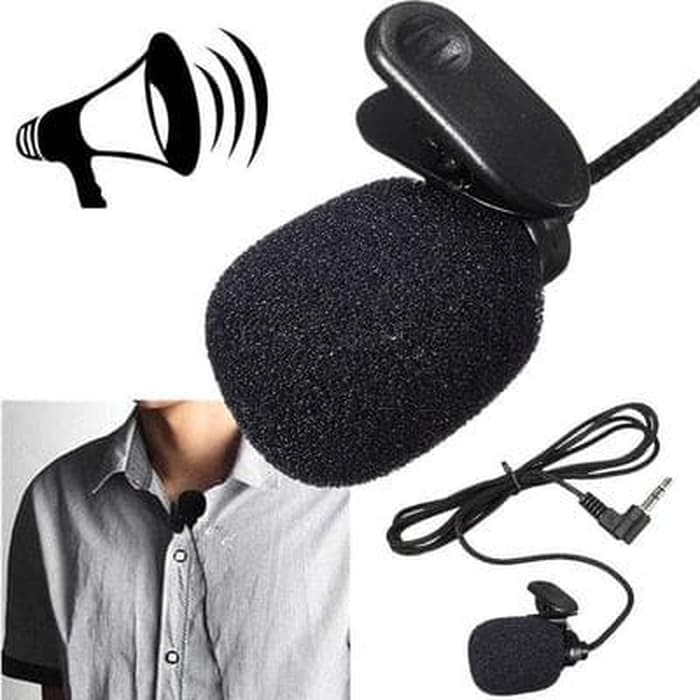 3.5mm Microphone with clip - Clip Mic - Mic Clip - Clip on Mic Grosir