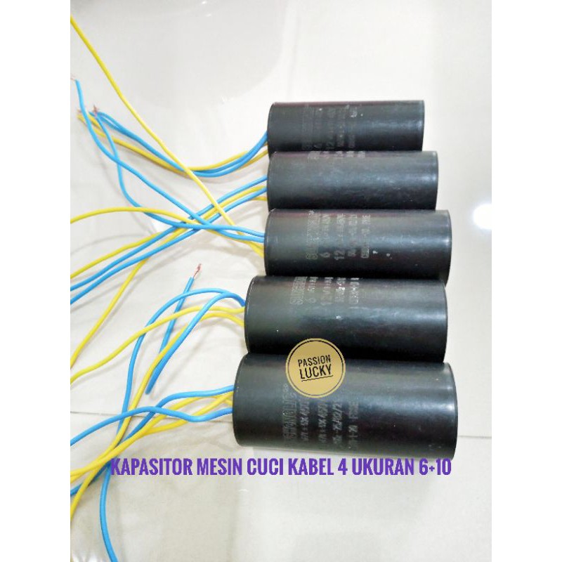 KAPASITOR 6+10/ 5+10 / 4+10 MIKRO KABEL 4 MESIN CUCI