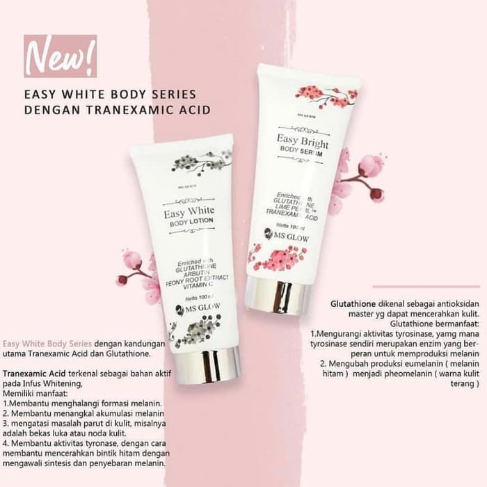 NEW MS GLOW EASY WHITE BODY SERIES | Shopee Indonesia