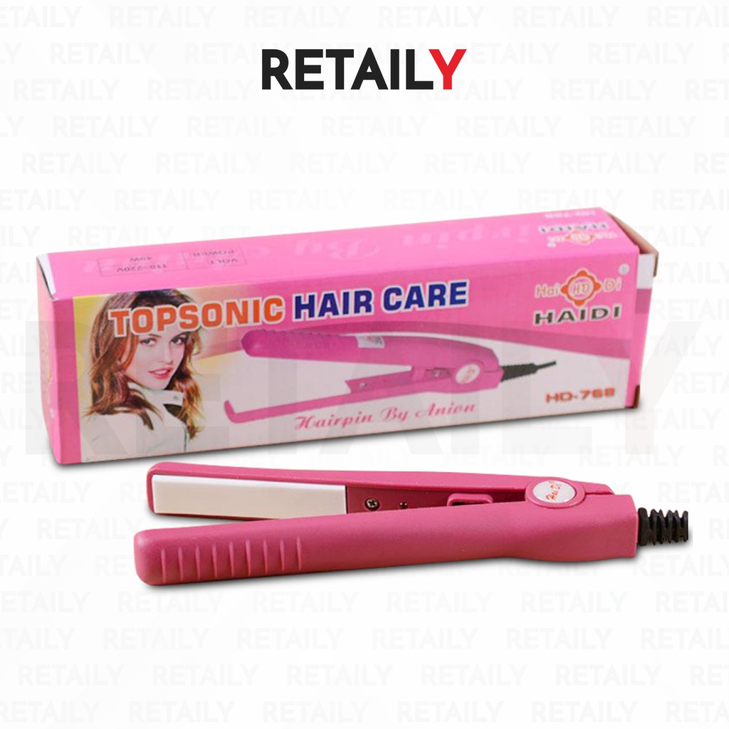 Retaily HD768 Catokan Rambut Mini Haidi Topsonic Hair Straightener Styling