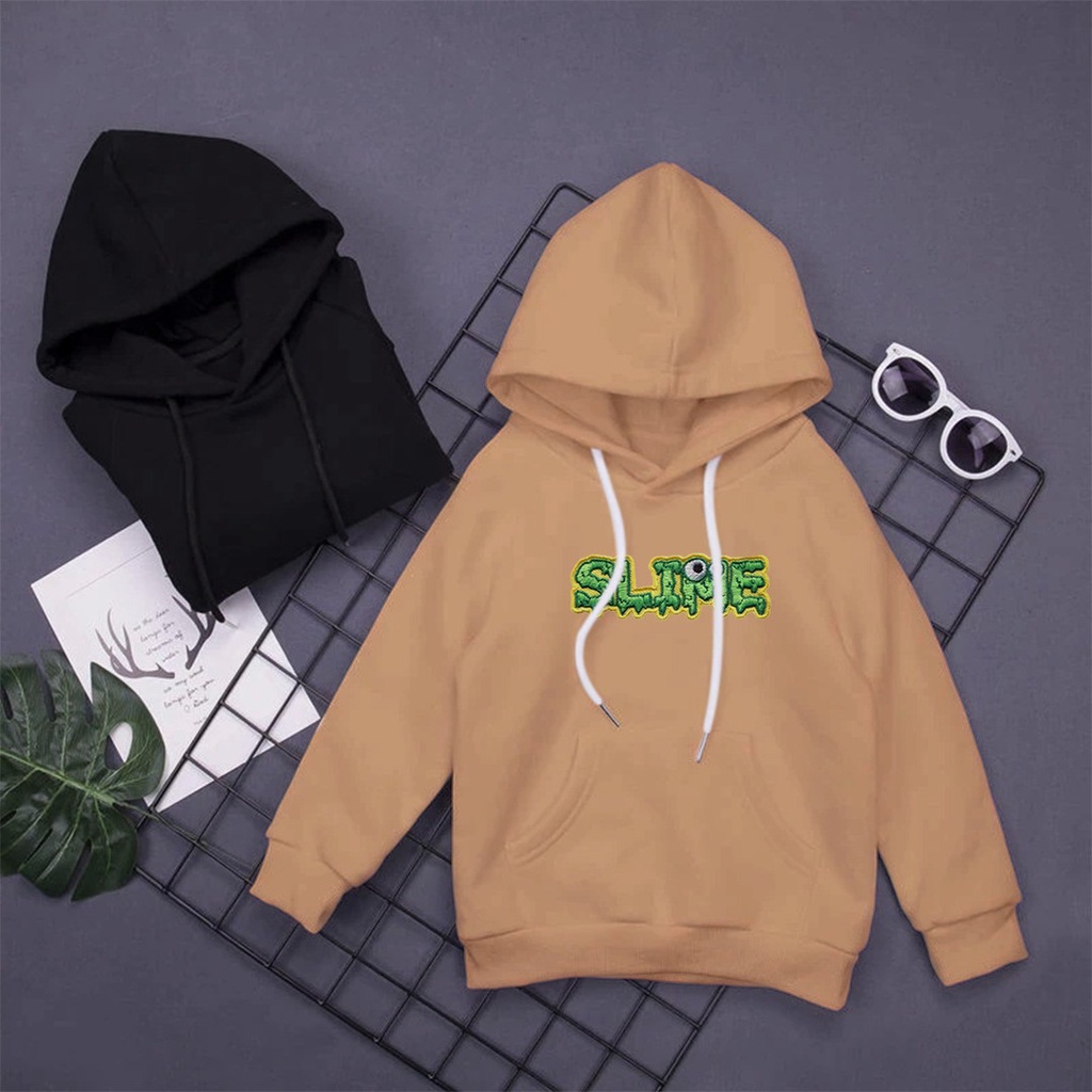 HOODIE ANAK SLIME BORDIR SWEATER HOODIE ANAK MURAH LEMBUT TEBAL - HOODIE ANAK PREMIUM