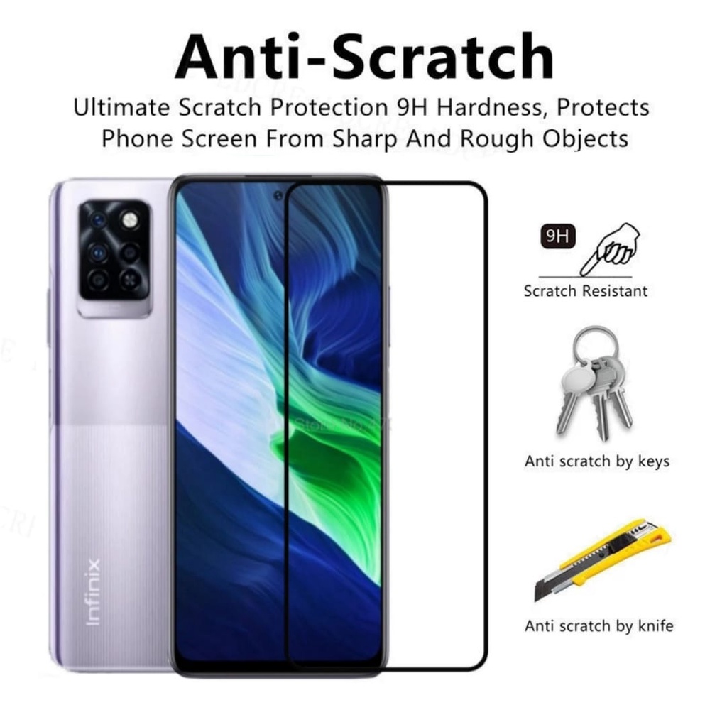 PROMO 3in1 TEMEPERED GLASS LAYAR + LENS CAMERA + GARSKIN CARBON For INFINIX NOTE 10 Pro NFC